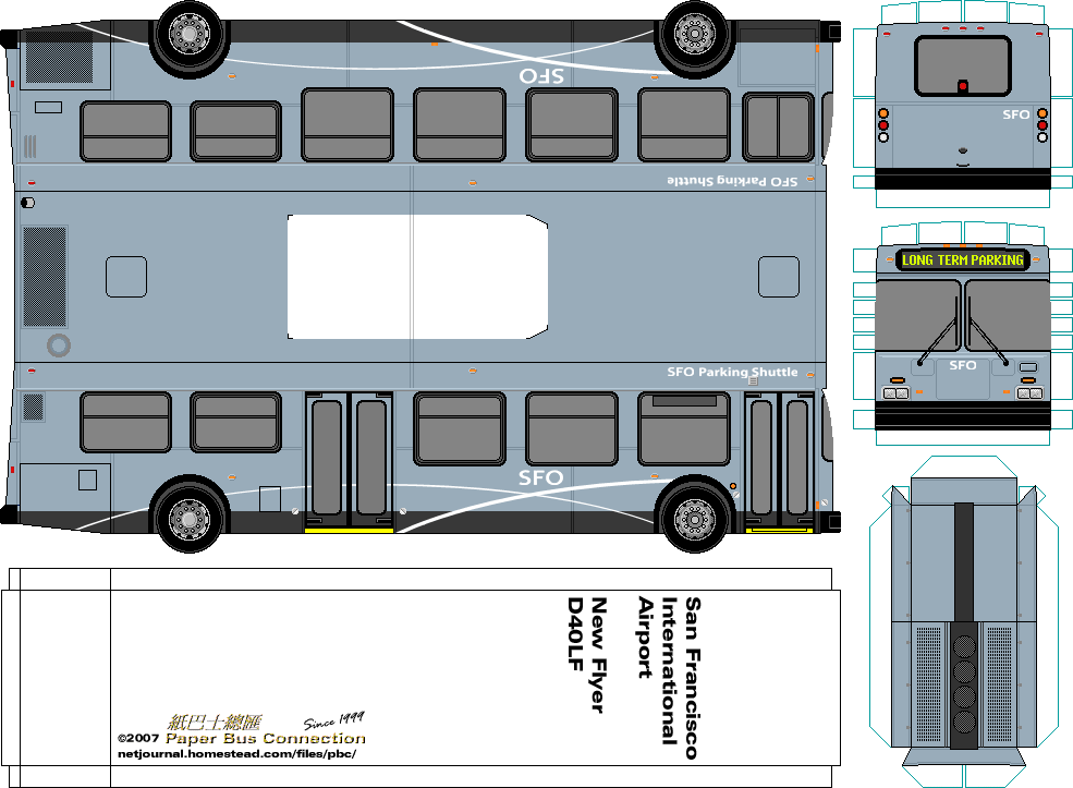 paper bus connection 紙巴士總匯 united states 美國 new flyer d40lf